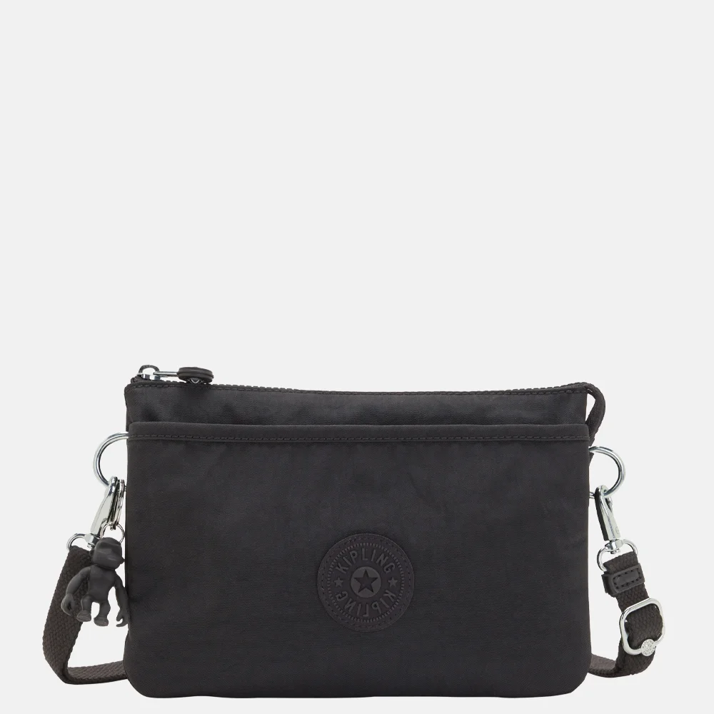 Kipling Riri crossbody tas rich black 016854 Zwart